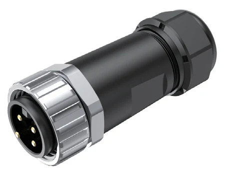 GLOBIX 7/8″ Kabelsteckverbinder – Stiftkontakte (Male), Lötanschluss, Montierbare Ausführung