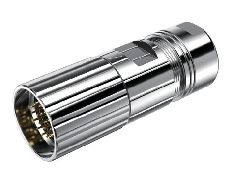 GLOBIX M17 Kabelsteckverbinder – Stiftkontakte (Male), Crimpanschluss, Schraubverbindung
