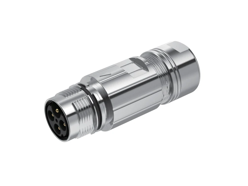 GLOBIX M17 Kabelsteckverbinder – Stiftkontakte (Male), Crimpanschluss, Schraubverbindung