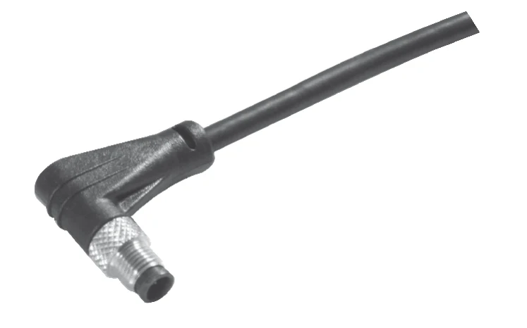 GLOBIX M5 Kabelsteckverbinder – Stiftkontakte (Male), Ungeschirmt, Gewinkelt